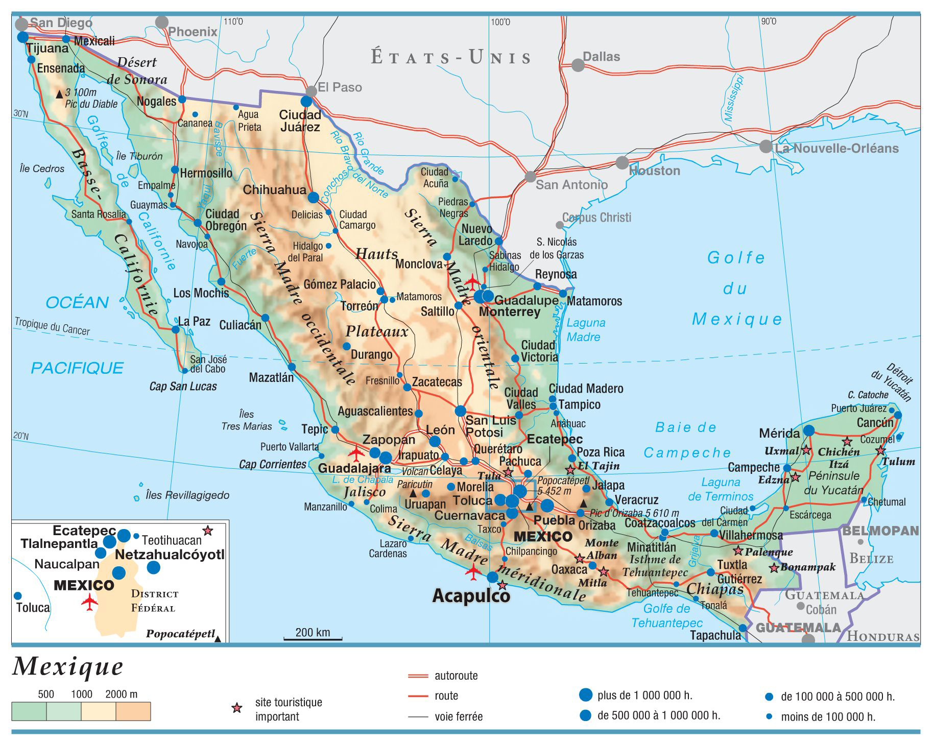 Map Mexico 